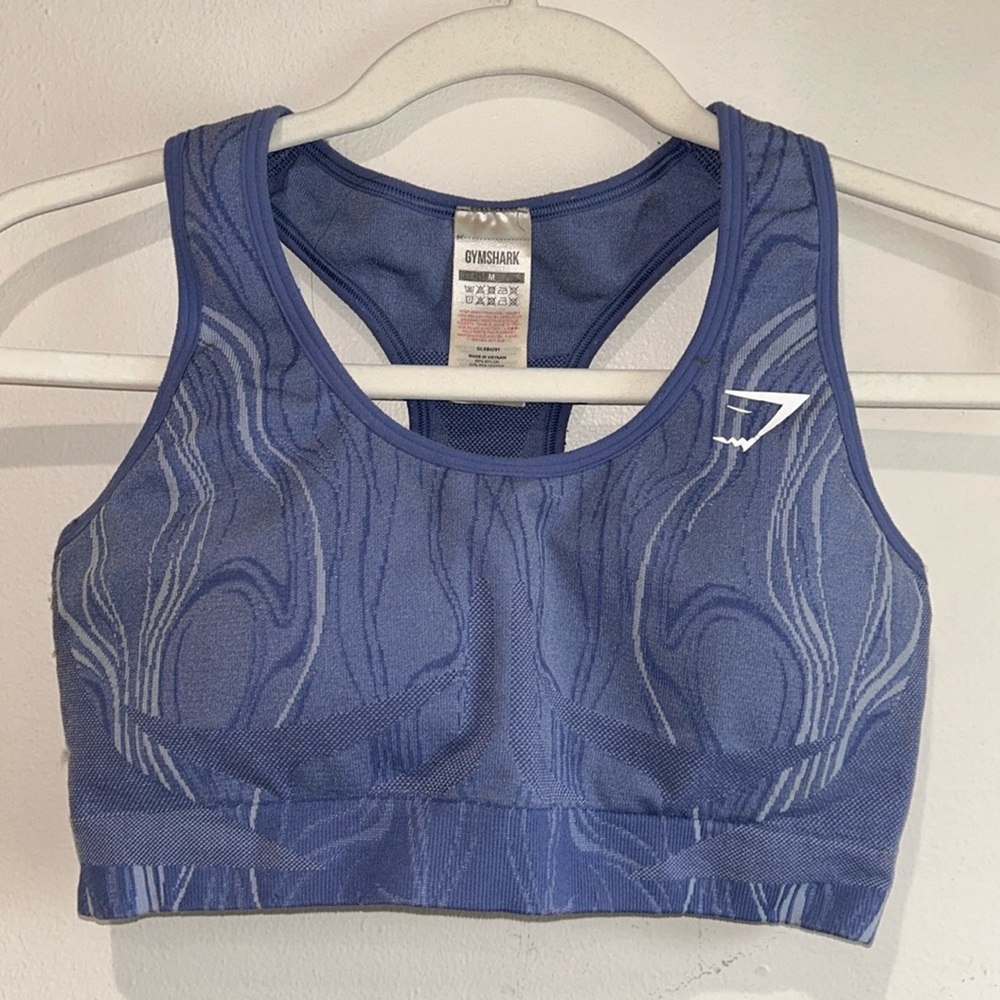 Gymshark Mercury seamless sports bra in blue